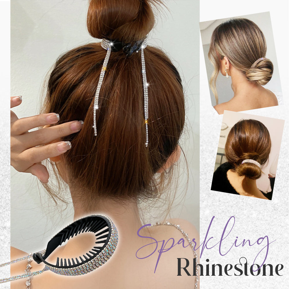 DiamondGlow Rhinestone Bun Maker